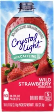Crystal Light On The Go Energy Wild Strawberry Drink Mix - 10 Ct - Pack of 8