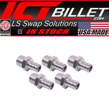 5pc 3/8" Inch NPT Pipe 1/2" PEX Fitting (non potable water, air only) Aluminum