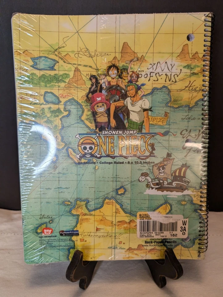 One Piece Spiral Notebook 8" X 10.5" College Ruled 80 Sheets Shonen Jump NEW! - Image 2 of 4