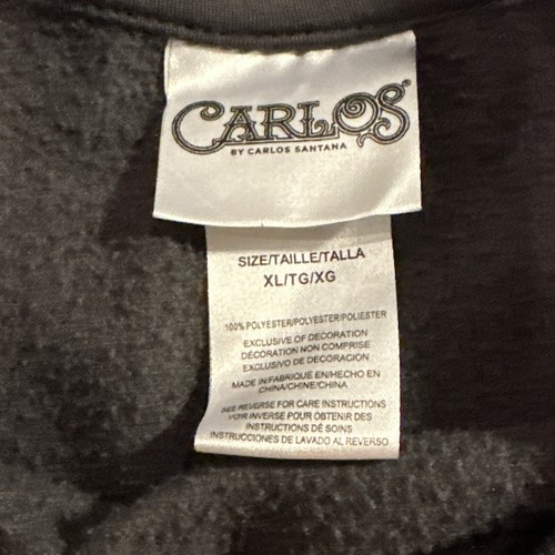 CARLOS SANTANA Womens Lion Phantom Graphic Sweater X-Large Black Pullover New - Picture 3 of 6