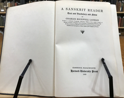 1955 A Sanskrit Reader by Charles Rockwell Lanman | eBay