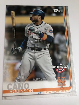 2019 Topps Opening Day Jumbo 5x7 Robinson Cano Mets 188 01/49