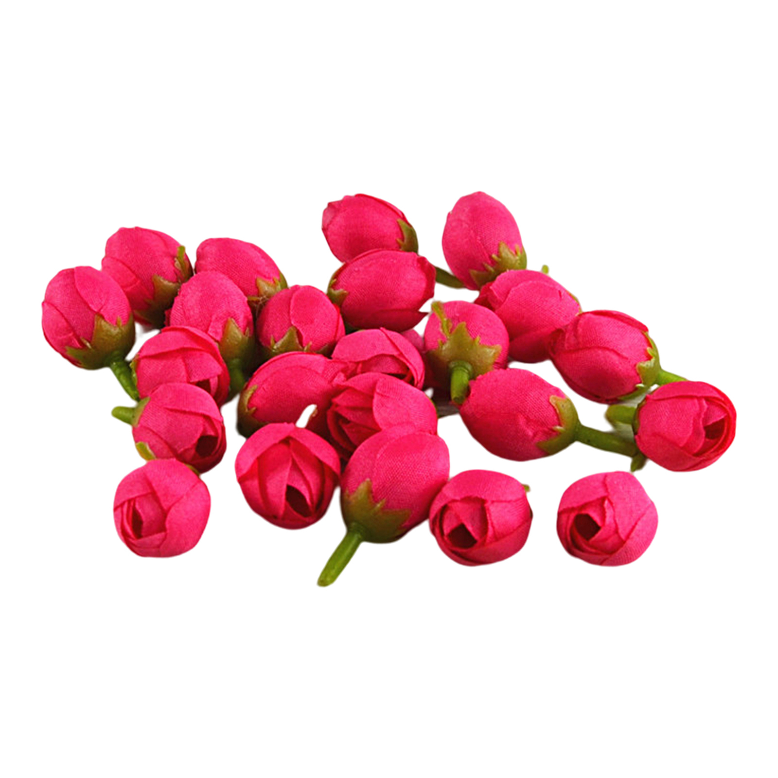 100pcs Fake Flowers Beautiful Atmosphere Props Wedding Rose Buds