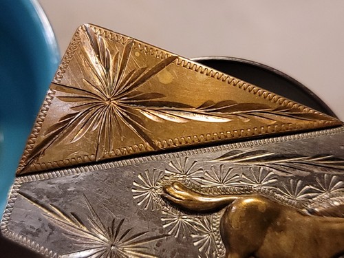 Western Belt Buckel Hand Made German Silver Vintage - Picture 5 of 10
