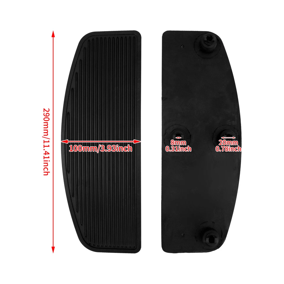 Planchers conducteur Panneaux Inserts Repose-pieds Pédale Pour Harley Touring - Photo 2/4