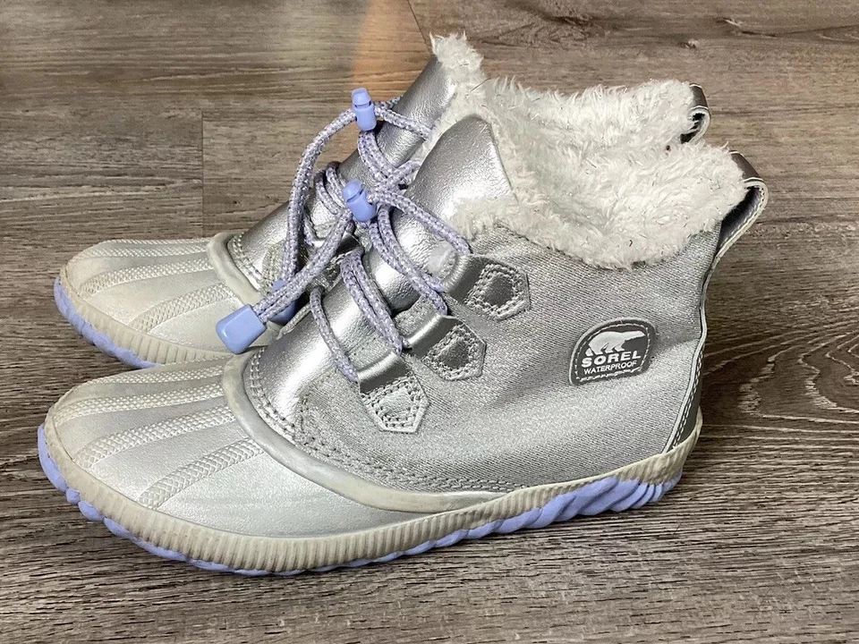 Botas de Lluvia de Invierno Impermeables SOREL Jóvenes Niñas Talla 5 Disney Frozen 2 LY3663 Foto 4 de 4