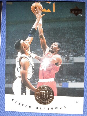 1995 Upper Deck #178 Hakeem Olajuwon Houston Rockets  MVP HOF FOIL