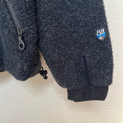 Alf Alfwear Kuhl Jacket Mens M Black Full Zip Sherpa Pile Collar Aztec Vintage - Picture 12 of 16