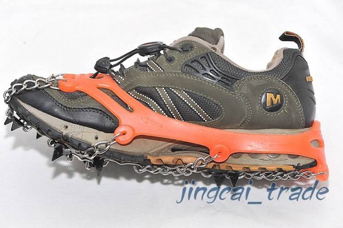 ¡Nuevo! Botín portátil 8 dientes para acampar escalada en hielo crampón para caminar color naranja - Imagen 3 de 6