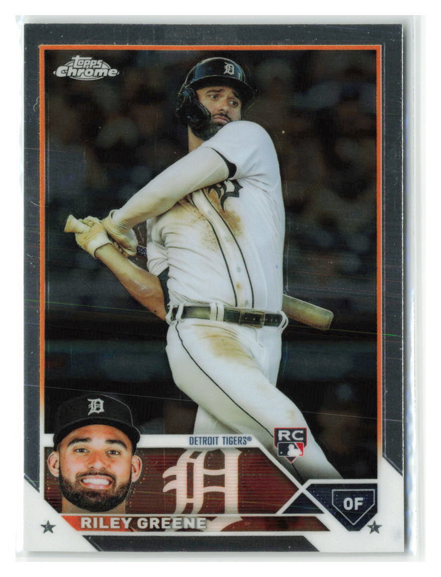Riley Greene 2023 Topps Chrome RC Rookie #182-TIGERS