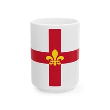 Flag of Lincoln UK - White Coffee Mug