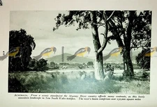 Murray River Country, NSW, Australia, Book Illustration (Print), c1920