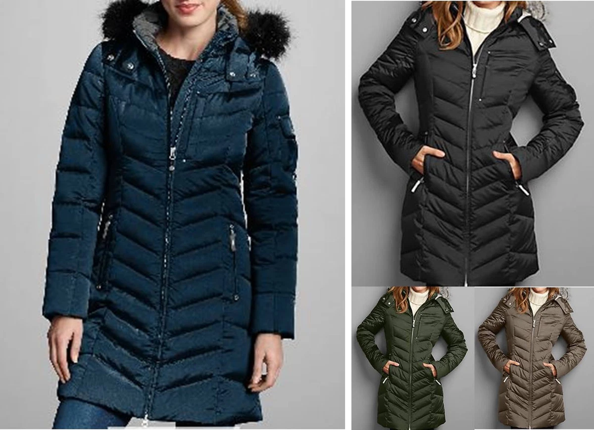 NWT Eddie Bauer Womens 15 Sun Valley Down Parka Coat Jacket 4 Colors Available