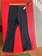 GAP NEW Black Viscose Pull On Elastic Waist Flare Leggings Size Medium P60