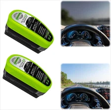 2Pcs Window Windscreen Oil Film Automotive Reusable Clean Brush Remover Cleaner