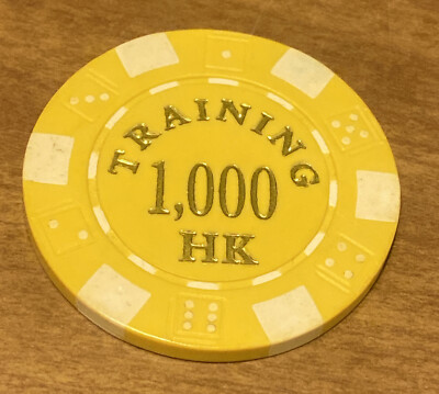 Wynn Macau China Training 1000 HK Casino Chip Rare Obsolete  
