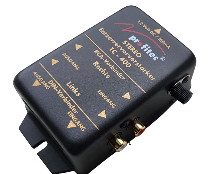 Plattenspieler Entzerrer und Vorverstärker Profitec mit cinchkabel Stereo TC 40 - Bild 3 von 4