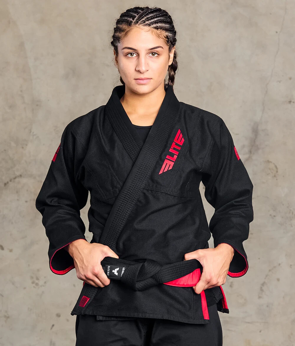 Elite Sports V5415 Womens Black Ultra-Light BJJ GI - IBJJF