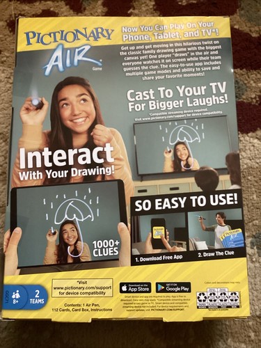 NEW Pictionary Air Game Sealed Draw in the air See it on Screen Pen - Picture 2 of 2