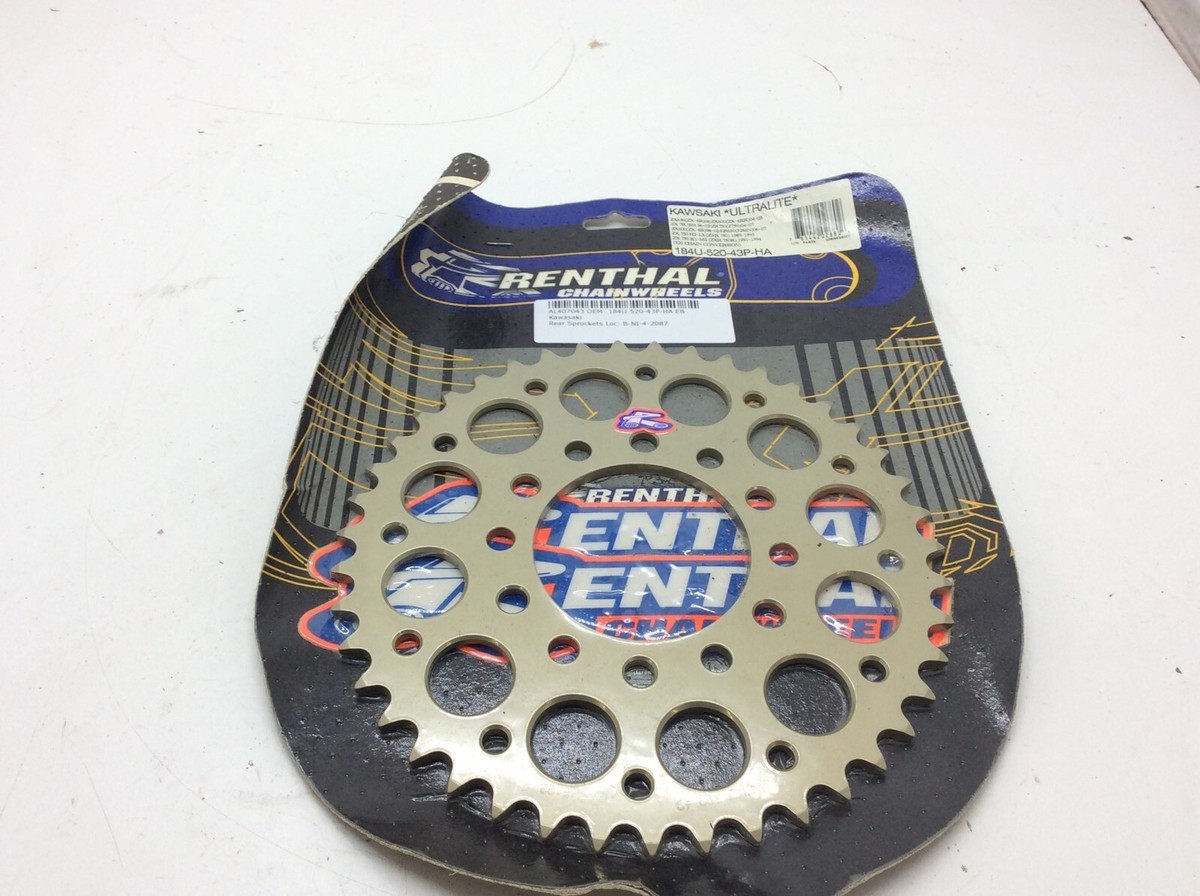 Renthal New Aluminum Rear Sprocket 2003-2023 Kawasaki ZX ZR