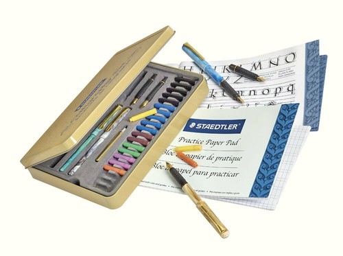 Calligraphy Pen Set Starter Kit Letters Ink Cartridge Practice Pad Included Gift - Picture 2 of 10