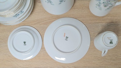 P.K. Silesia Tee Kaffee Service 6 Personen 21 Tlg Antik Porzellan Selten RAR - Bild 6 von 23