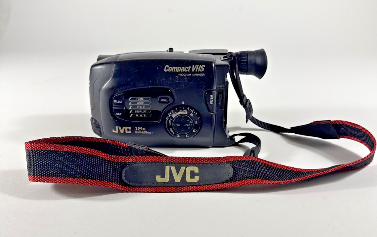 JVC GR-AX420U VHS-C Video Compact VHS Camcorder With Power Adapter