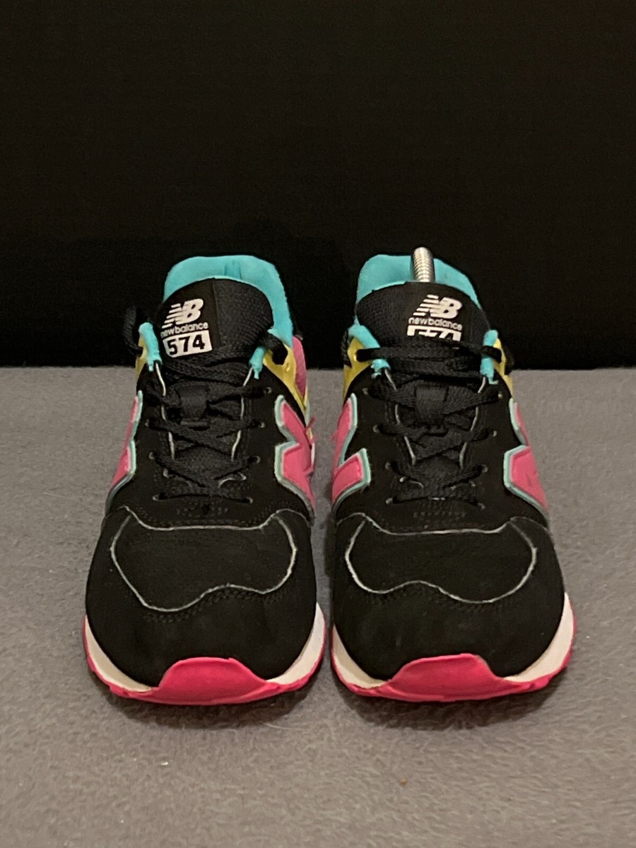 New Balance Classic 574 PC574JBP Black/Blue/ Pink Yellow Sneakers