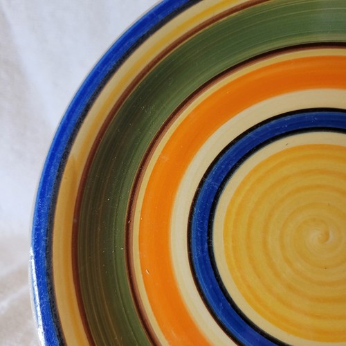 Mulberry Home Collection Portofino SWIRL RAINBOW Salad Plate - Picture 3 of 9