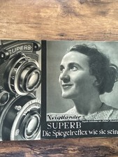 Analog Fotografie Fotoapparat Voigtländer Superb 1:3,5 Reklame Werbung Prospekt