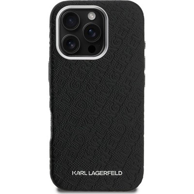 Karl Lagerfeld iPhone 16 Pro Hülle Case Cover MagSafe Grained Full Wrapped