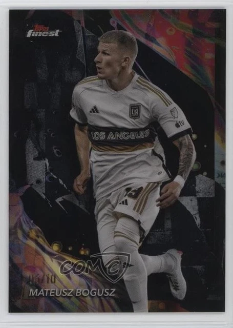 2024 Topps Finest MLS Uncommon Black Refractor /10 Mateusz Bogusz #168