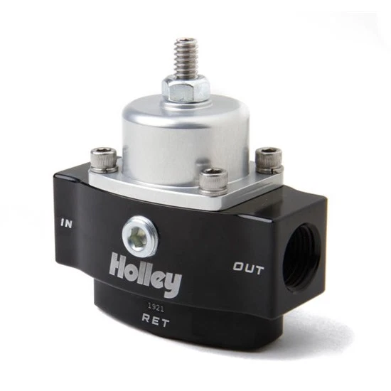 Regulador de prensa de combustible Holley 12-841 HP, accesorio medidor/cromo Foto 2 de 4