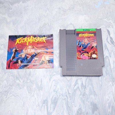Kick Master NES CART with manual Original Vintage Nintendo Game Cleaned & Tested