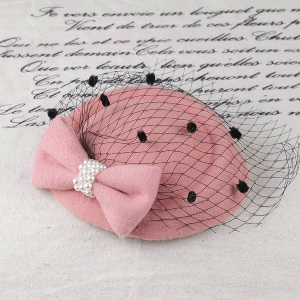 Sombrero Pastillero Gorras De Colección Para Mujer Sombrero Fácil de Usar Cóctel Fiesta del Té Hermoso Foto 2 de 4