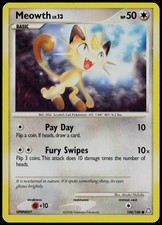 Meowth 106/146 Common Legends Awakened Pokemon Card MP
