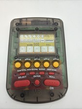 Yahtzee Electronic Handheld Game Clear Black Milton Bradley 1995 Vintage