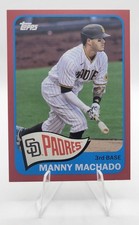2021 Topps 1965 Redux Manny Machado #T65-42 Red Border /70 Padres