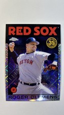 2021 Topps Roger Clemens 1986 35th Anniversary Chrome #86BC-40 Boston Red Sox