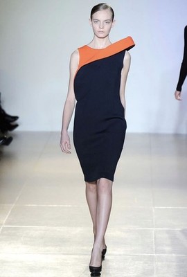 JIL SANDER AW2009 By Raf Simons Exaggerated Shoulder Dress Size 34 Made In Italy