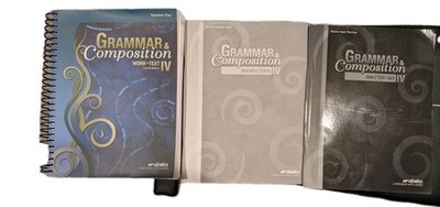 Abeka Grammar And Composition IV Teacher Keys, Student Quizzes, NO Student Wkbk.