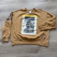 Star Wars Sweatshirt Brown Darth Vader Concept Crew Neck Artwork Disney Mens XL