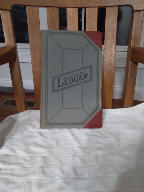 Vintage Single Entry Ledger 2176-SE Account Book 160 Pages USA