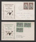 Canada 1939 Royal Visit FDC set of 3 Crosby photo cachet