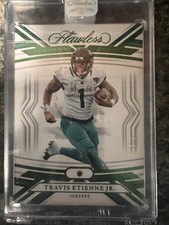 2023 Panini Flawless Emerald Travis Etienne Jr. #30 Jaguars NFL Card 4/5