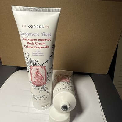 2-PACK KORRES Cashmere Rose BODY CREAM, 4.23 FL OZ / 125mL EACH