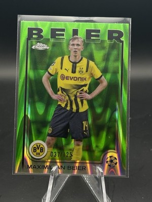 Maximilian Beier - Green Wave /125 - Topps Chrome UCL - Borussia Dortmund - BVB
