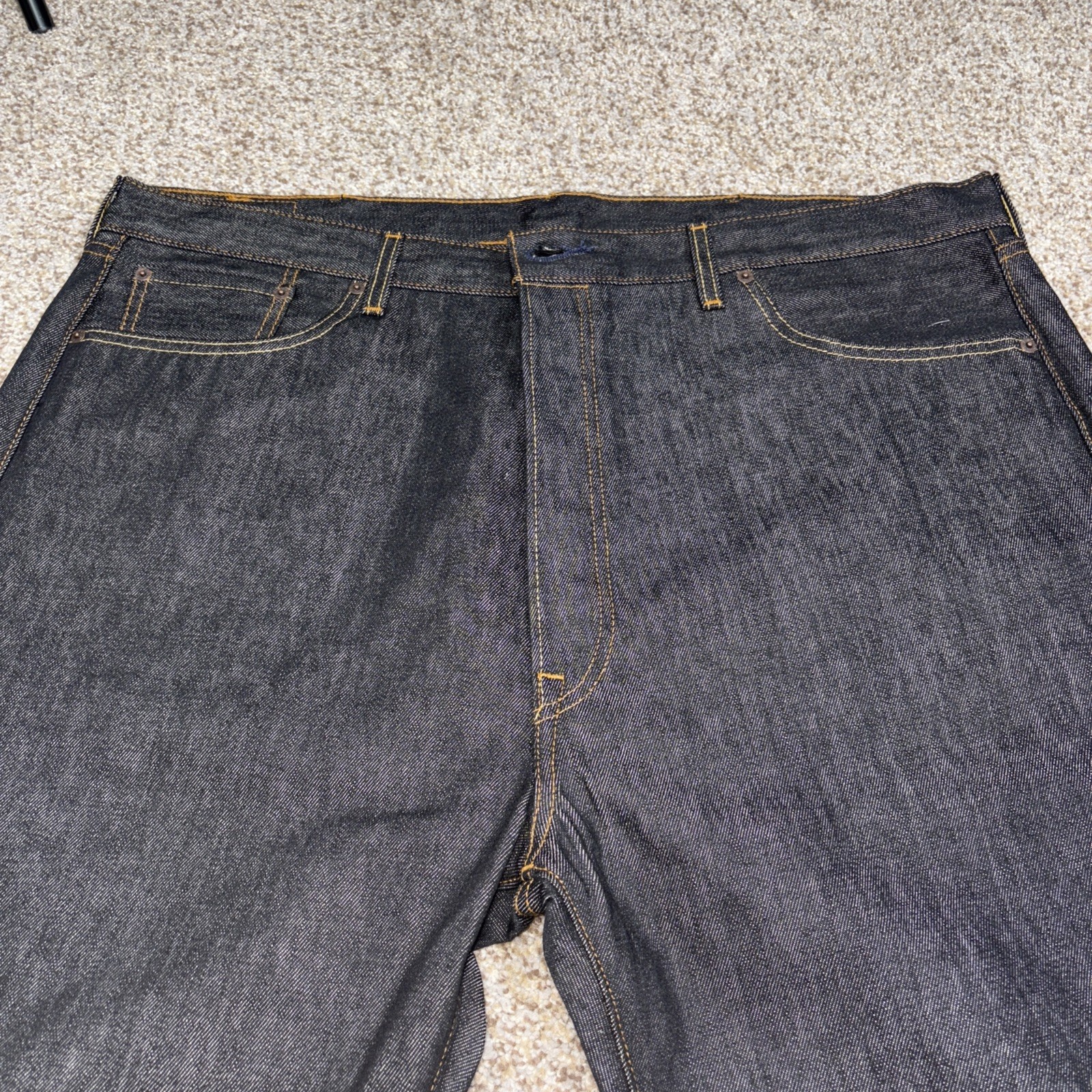Levi's Men’s 501 Original Straight Jeans 44x32 Fits 43 X 31 Missing Button - View 3