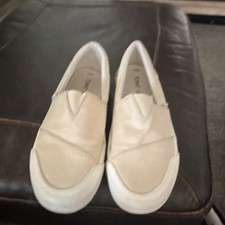 TOMS Beige Canvas Comfort Slip-On Flats Women's US 8.5 UK 6.5 EU 39