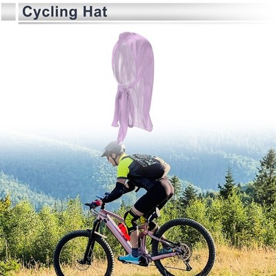 Cycling Hat Moisture Wicking Breathable Neck Protection Purple 28x100cm
